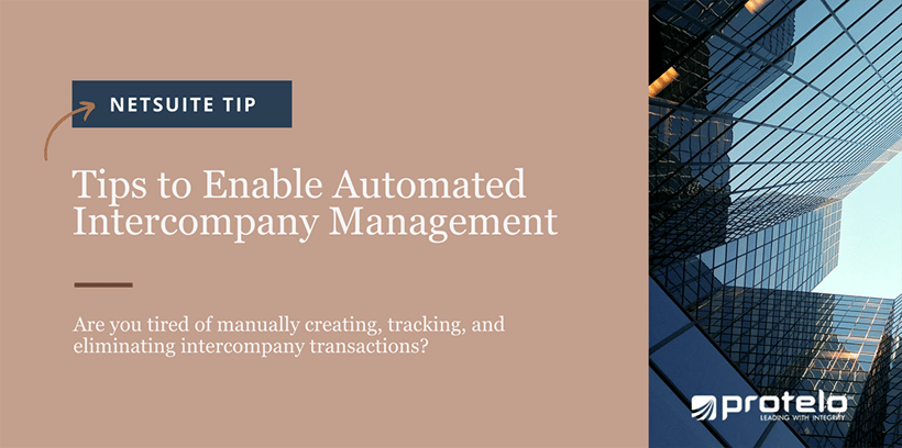 NetSuite Tips to Enable Automated Intercompany Management