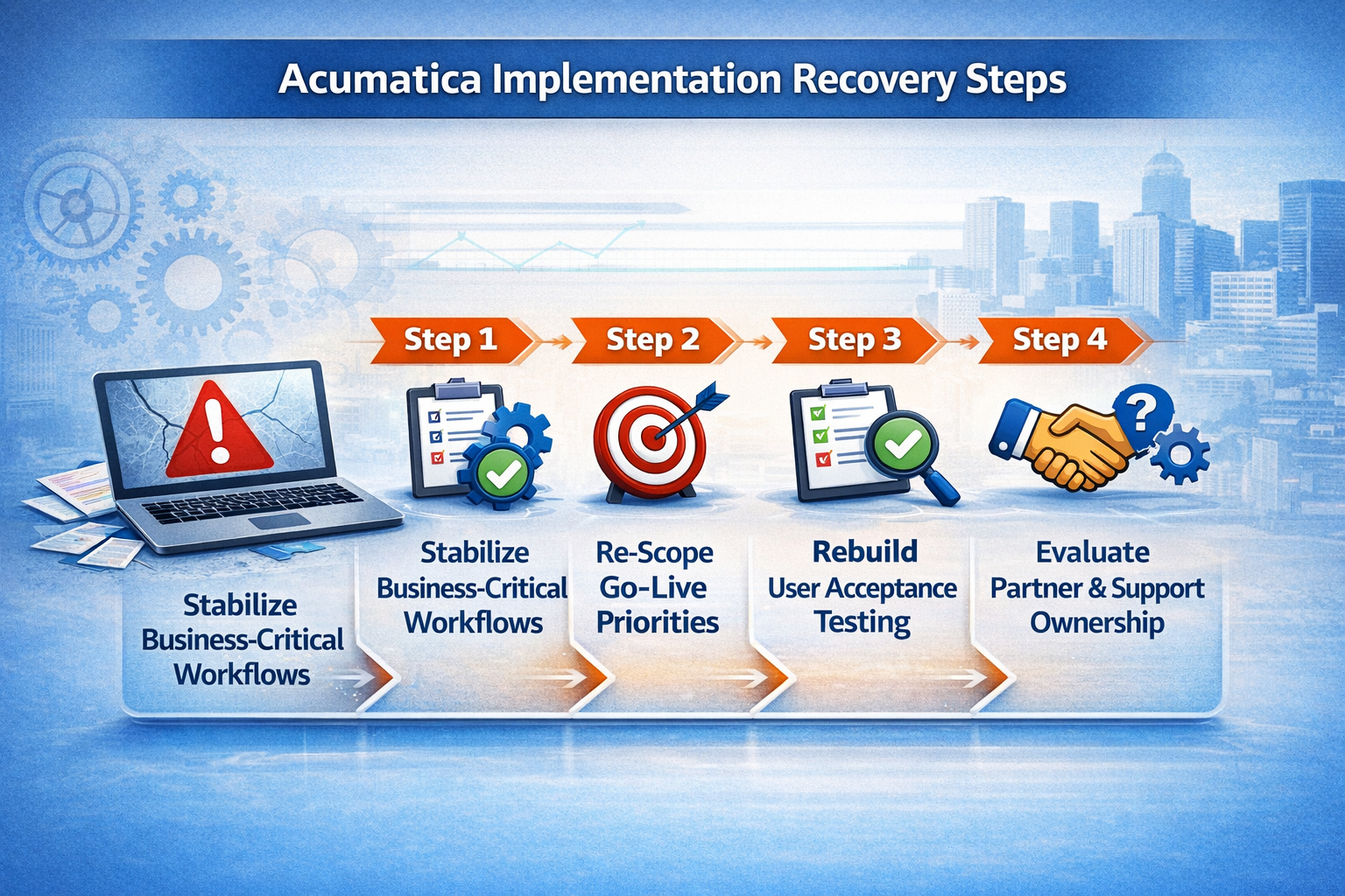Acumatica Implementation Recovery Steps