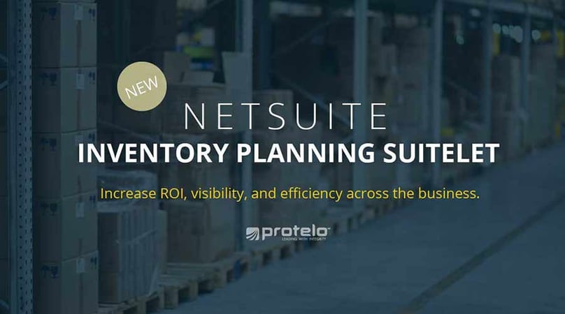 NetSuite Inventory Planning Suitelet
