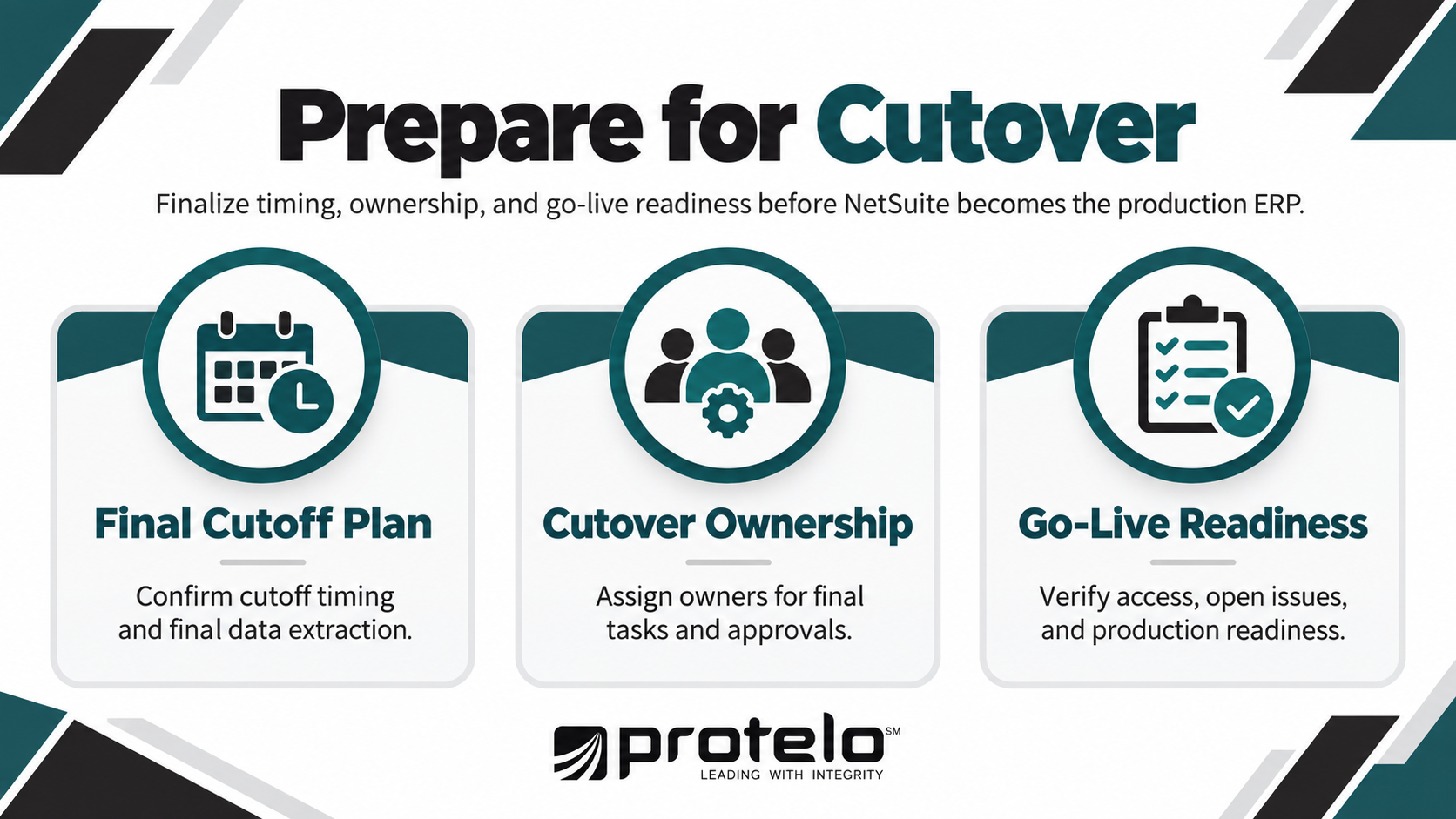 Xero to NetSuite cutover planning process