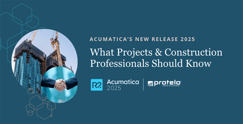 acumatica 2025 r2 highlights for projects and construction copmanies
