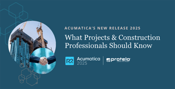 Acumatica 2025 R2 updates for Projects and Construction Professionals