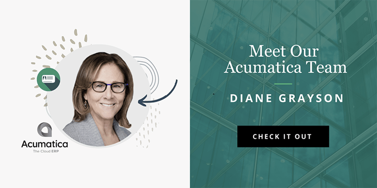 Meet our Acumatica Team - Diane Grayson }}