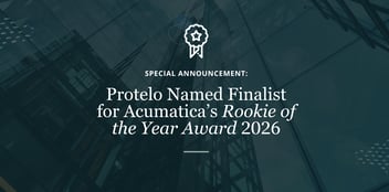 Protelo Named Finalist for Acumatica Rookie of the Year – 2026 Excellence Awards