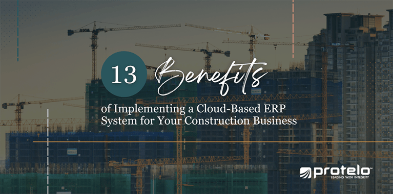 13 Benefits of Cloud ERP for Construction Businesses }}