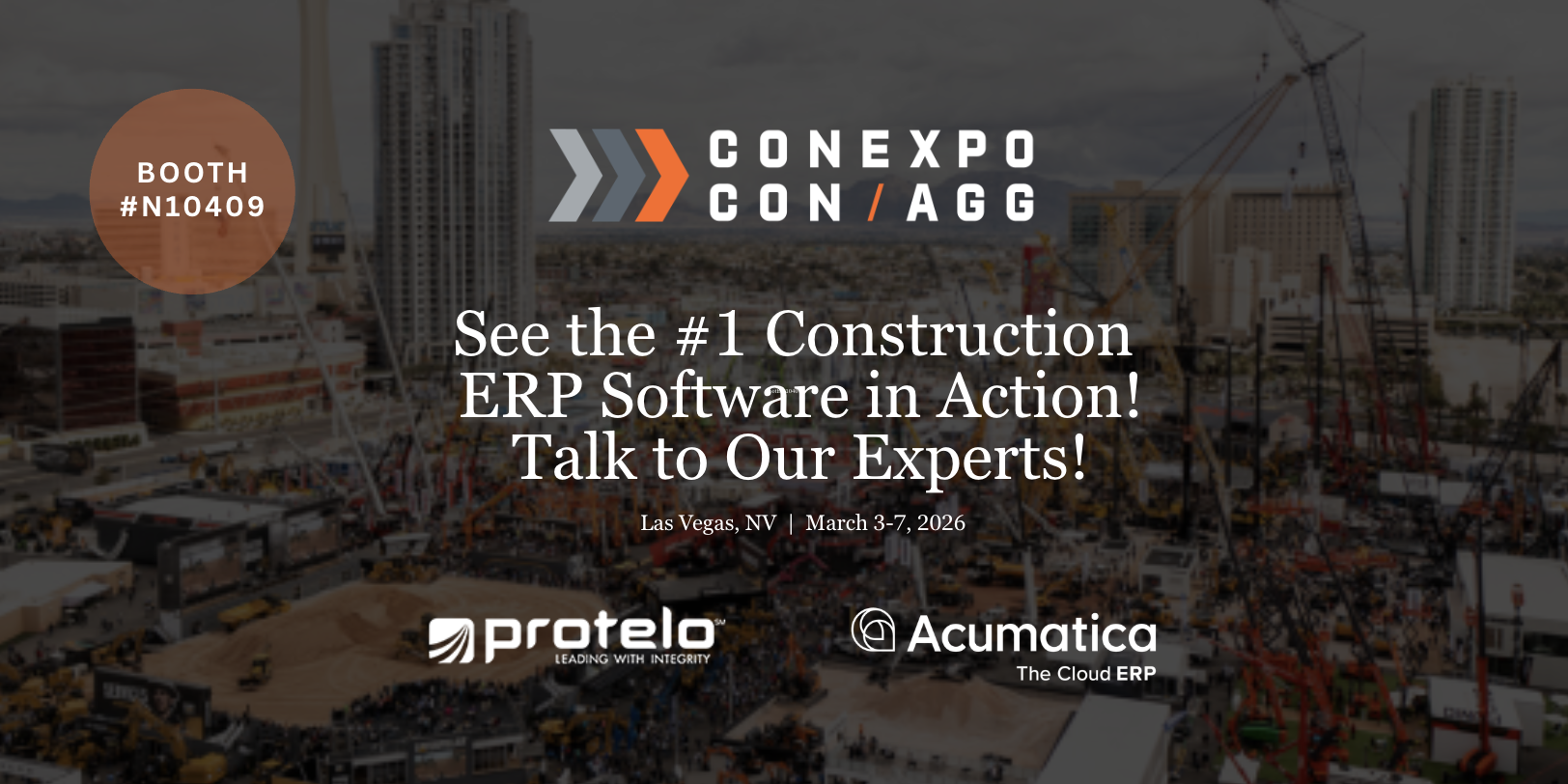 conexpo booth - acumatica construction software