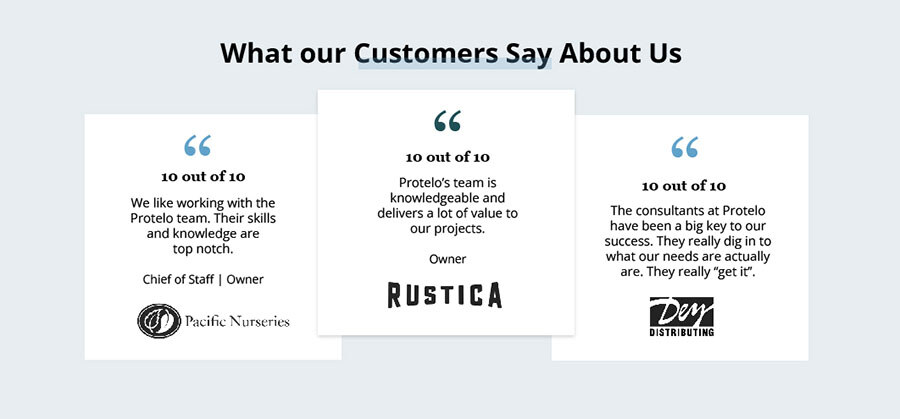 Protelo customer reviews | Acumatica and NetSuite ERP Partner