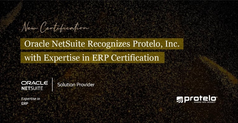 Oracle NetSuite Recognizes Protelo With Expertise in ERP Certification }}