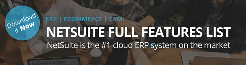netsuite full features list