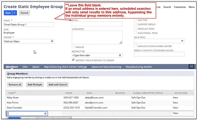 netsuite-static-groups