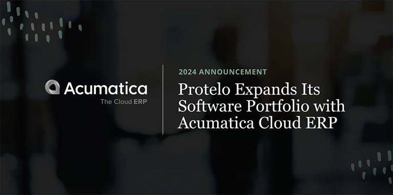 Protelo Expands Its Software Portfolio with Acumatica Cloud ERP }}