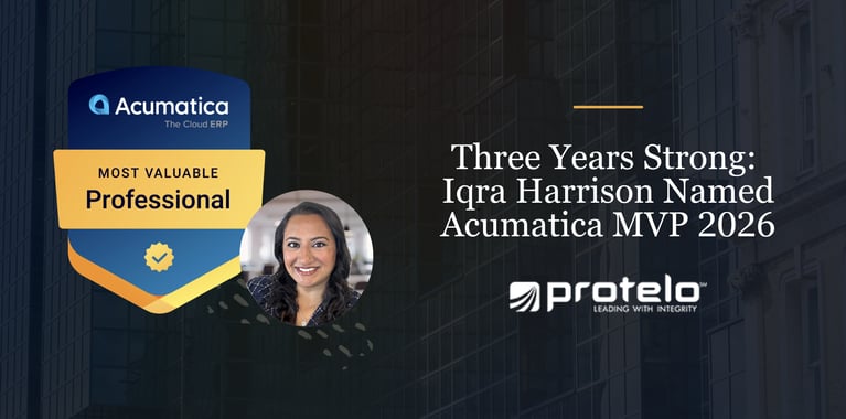 Iqra Harrison Named Acumatica 2026 MVP for the Third Consecutive Year }}