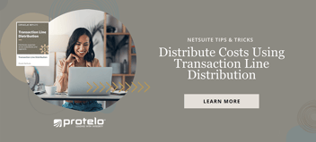 NetSuite SuiteApp - Transaction Line Distribution NetSuite Tip