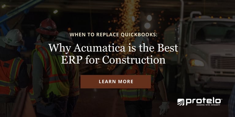 Time to Replace QuickBooks? Try Acumatica for Construction }}