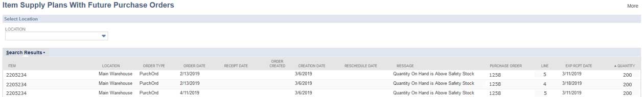 Inventory Planning Suitelet