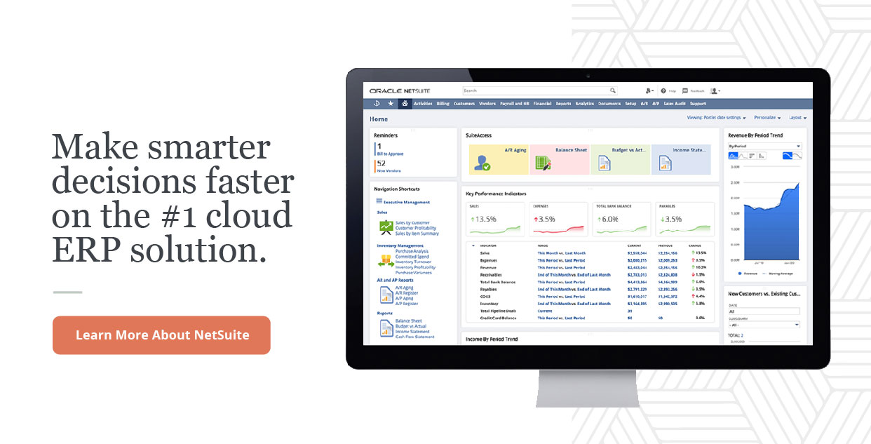 netsuite erp dashboard