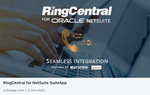 Ringcentral integration to netsuite