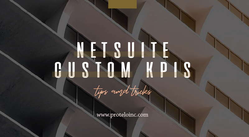 NetSuite custom kpis