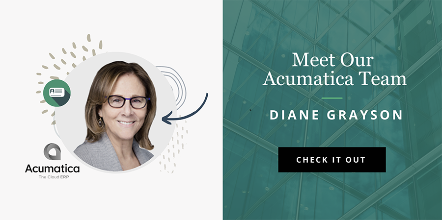 Meet our Acumatica Team - Diane Grayson