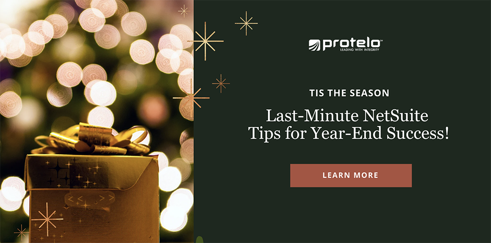 NetSuite Tips for Year-end Success and Prep