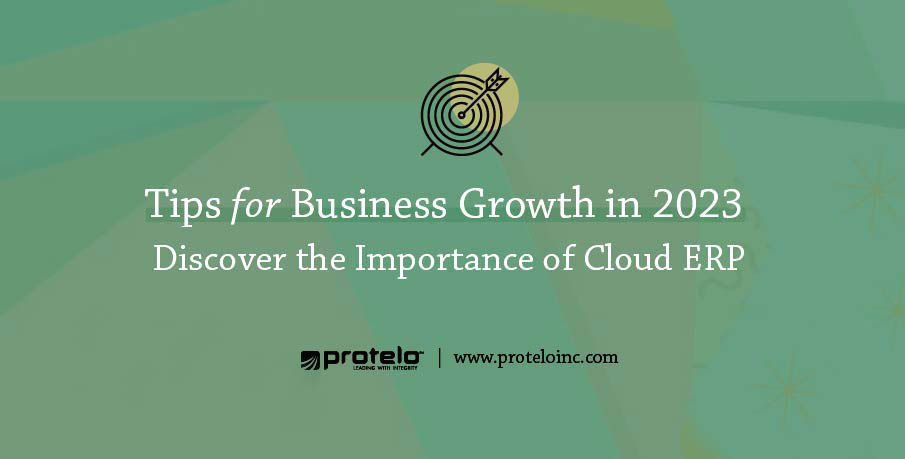 Tips for Business Growth in 2023 | The importance of ERP